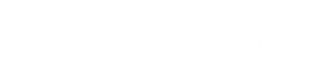 My signature, Ramon Cuevas, the creator of A Prayer Life, in a white semi-script font.